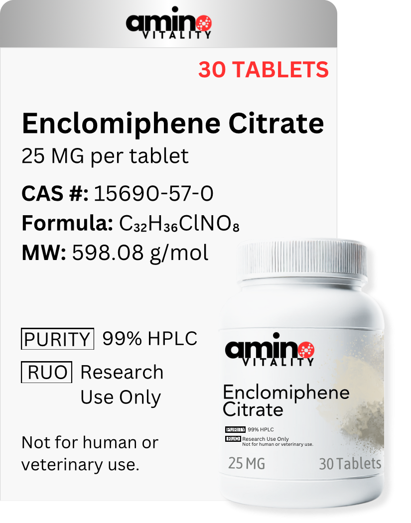 Enclomiphene Citrate 25MG x 30 Tablets