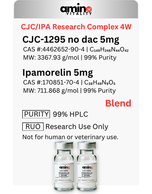 CJC/IPA Research Complex 4W 20 MG - (2) CJC-1295 Without DAC / Ipamorelin 10 MG Blend