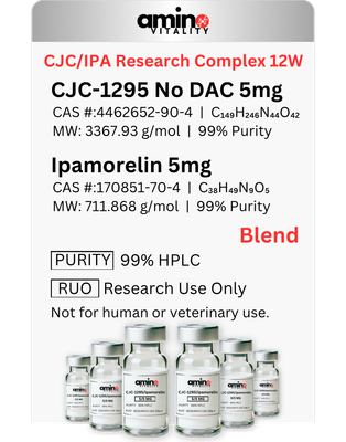 CJC/IPA Research Complex 12W 60 MG - (6) CJC-1295 Without DAC / Ipamorelin 10 MG Blend