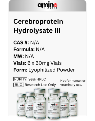Cerebroprotein Hydrolysate III - 6 Vials X 60 mg