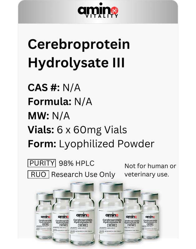 Cerebroprotein Hydrolysate III - 6 Vials X 60 mg
