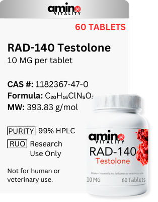 RAD-140 Testolone 10 mg x 60 Tablets, 600 mg Total