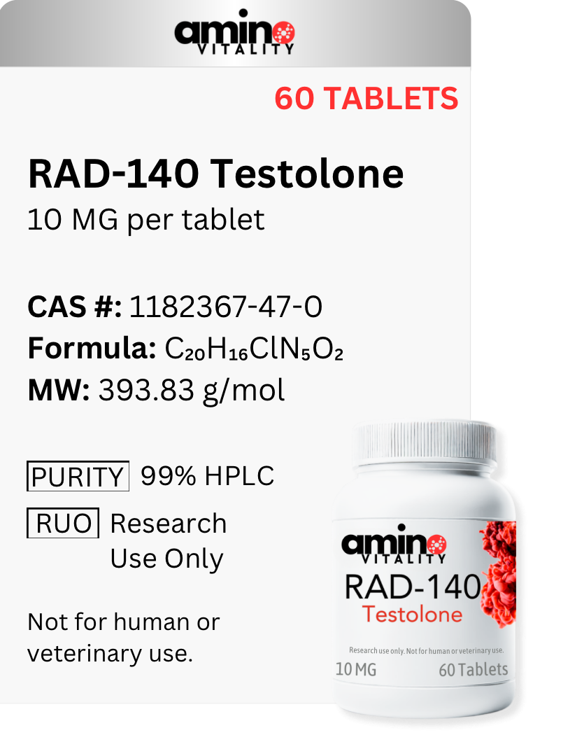 RAD-140 Testolone 10 mg x 60 Tablets, 600 mg Total