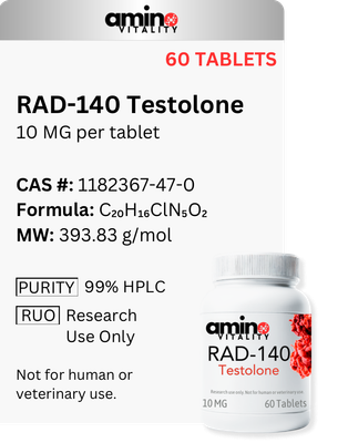 RAD-140 Testolone 10 mg x 60 Tablets, 600 mg Total RAD-140 Testolone 10 mg x 60 Tablets, 600 mg Total