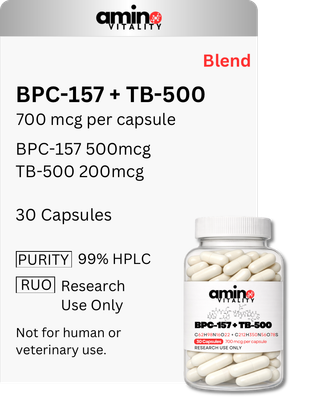 BPC 157 500 mcg + TB 500 200 mcg Blended Capsules - 700 mcg total