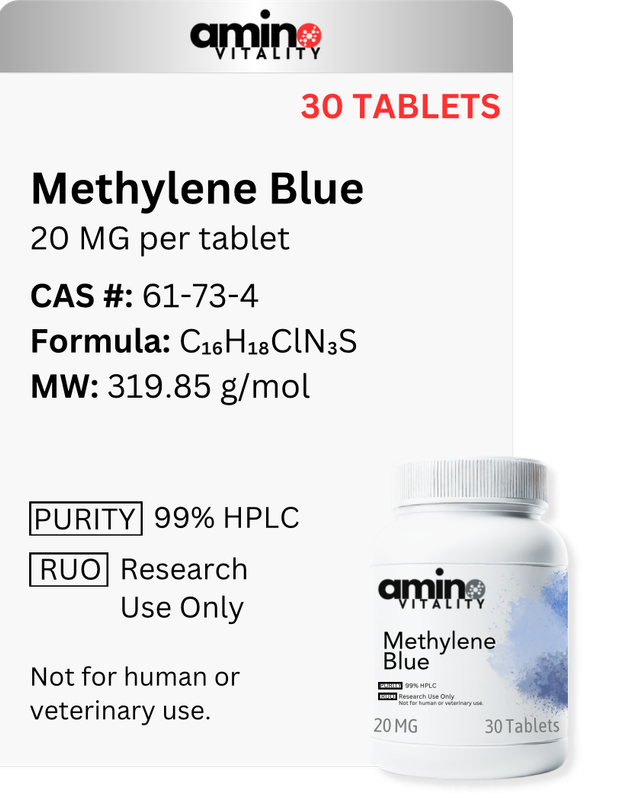 Methylene Blue 20mg x 30 Tablets