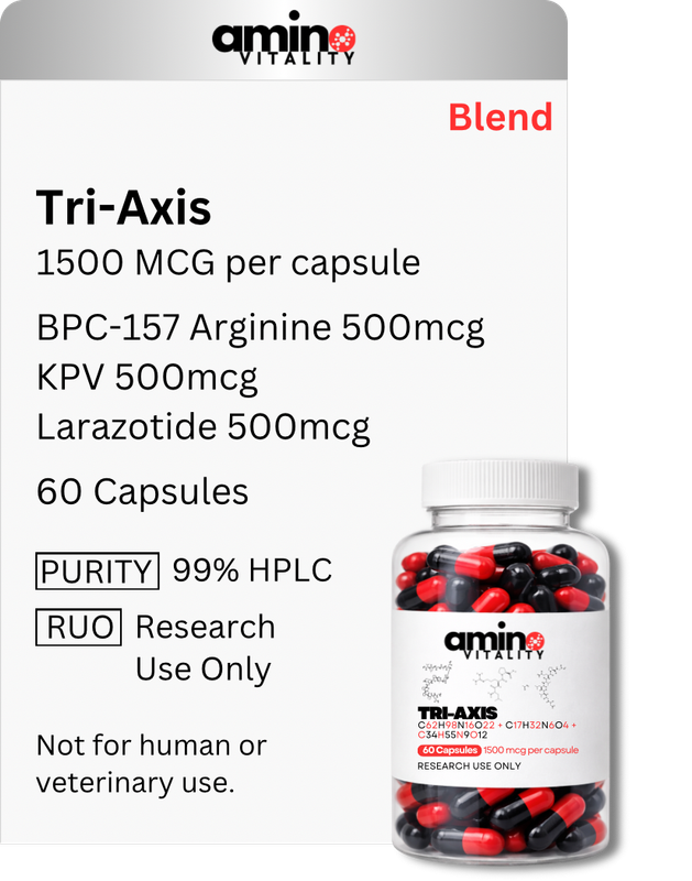 Tri-Axis - BPC-157 + KPV + Larazotide - 1500 mcg