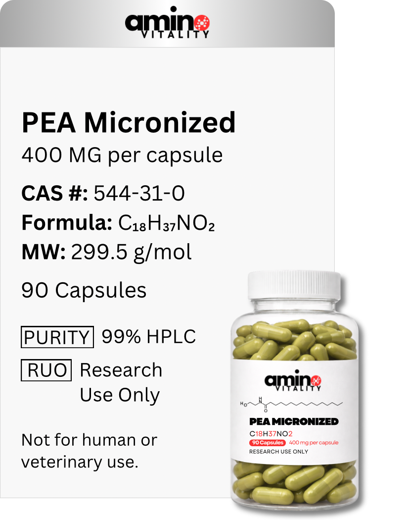 PEA Micronized 400 mg (Palmitoylethanolamide)