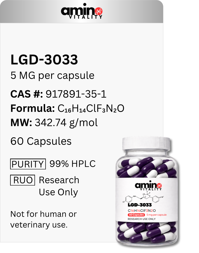 LGD-3033 Ligandrol 5 mg x 60 Capsules, 300 mg Total