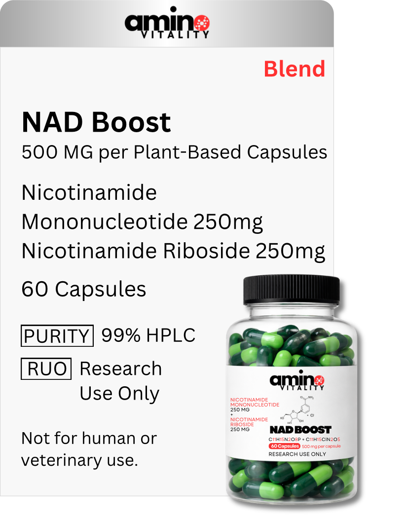 NAD Boost Research Complex - 500mg (Plant-Based Capsules)