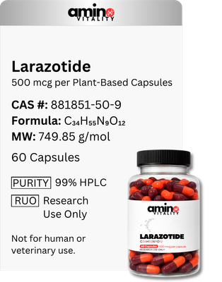 Larazotide 500mcg (Plant-Based Capsules)
