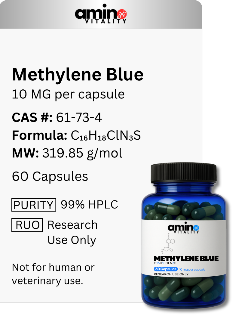 Methylene Blue 10mg x 60 Capsules