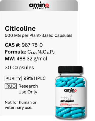 Citicoline 500 mg (Plant-Based Capsules)