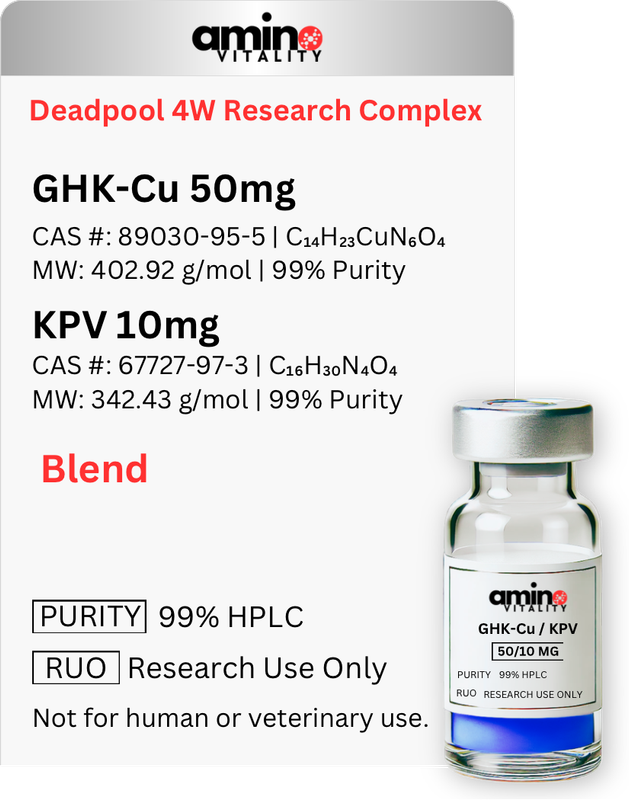 Deadpool Research Complex 4W 60 MG - GHK-Cu 50 MG + KPV 10 MG Blend - 60 MG Total