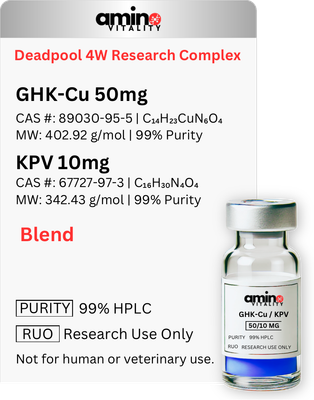 Deadpool Research Complex 4W 60 MG - GHK-Cu 50 MG + KPV 10 MG Blend - 60 MG Total