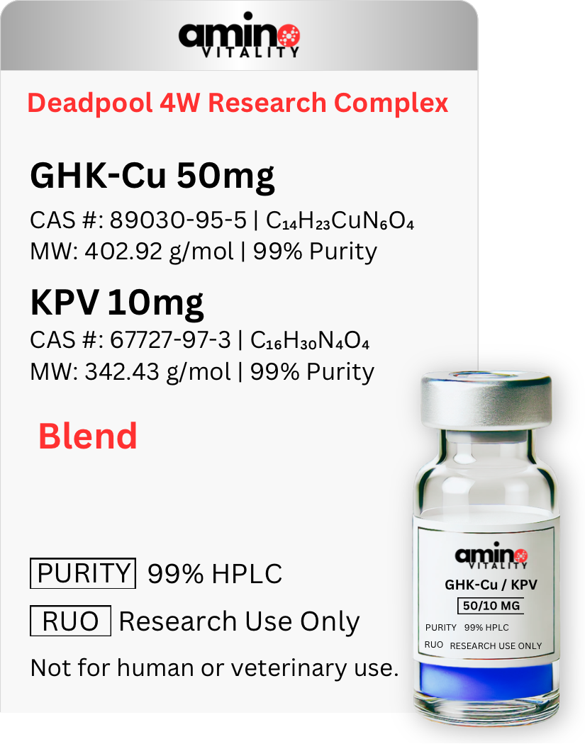 Deadpool Research Complex 4W 60 MG - GHK-Cu 50 MG + KPV 10 MG Blend - 60 MG Total