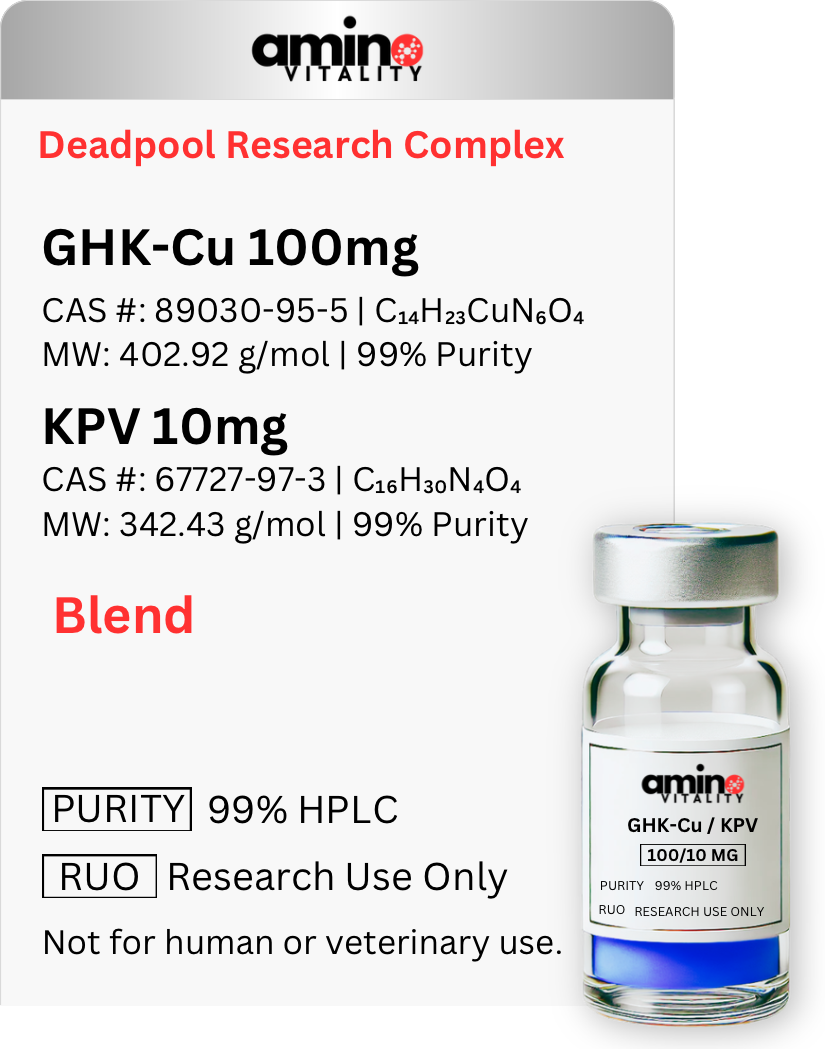 Deadpool Research Complex 4w 110 MG - GHK-Cu 100 MG + KPV 10 MG Blend - 110 MG Total