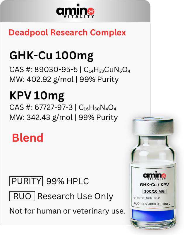 Deadpool Research Complex 4w 110 MG - GHK-Cu 100 MG + KPV 10 MG Blend - 110 MG Total