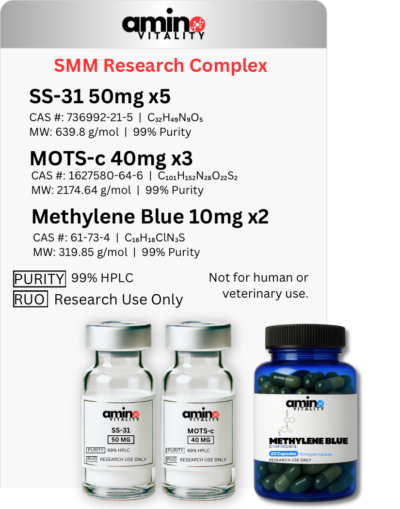 SMM Research Complex - SS-31, MOTS-c, Methylene Blue