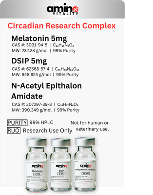 Circadian Research Complex - Melatonin 10mg + DSIP 5mg + NA Epithalon Amidate 10mg