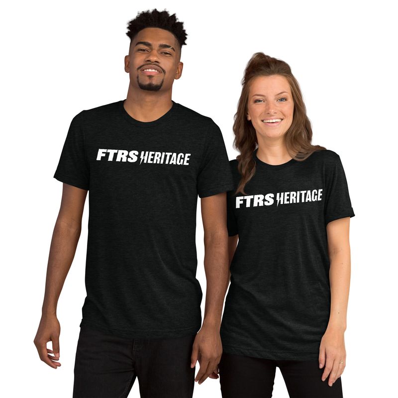 Fighters Heritage &quot;Brand Revisited&quot; Unisex Short Sleeve T-shirt-Black