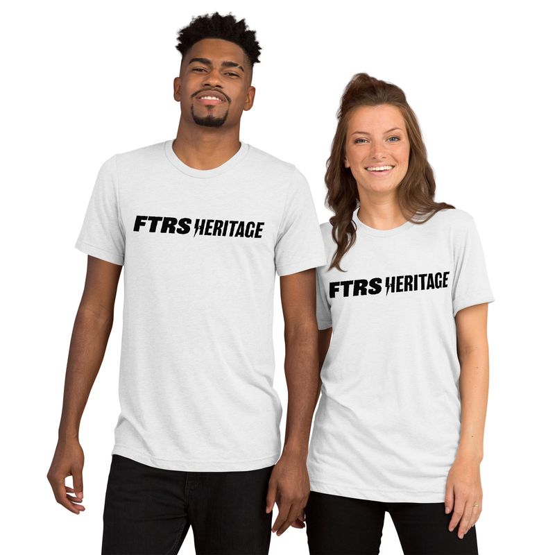 Fighters Heritage &quot;Brand Revisited&quot; Unisex Short Sleeve T-shirt-White