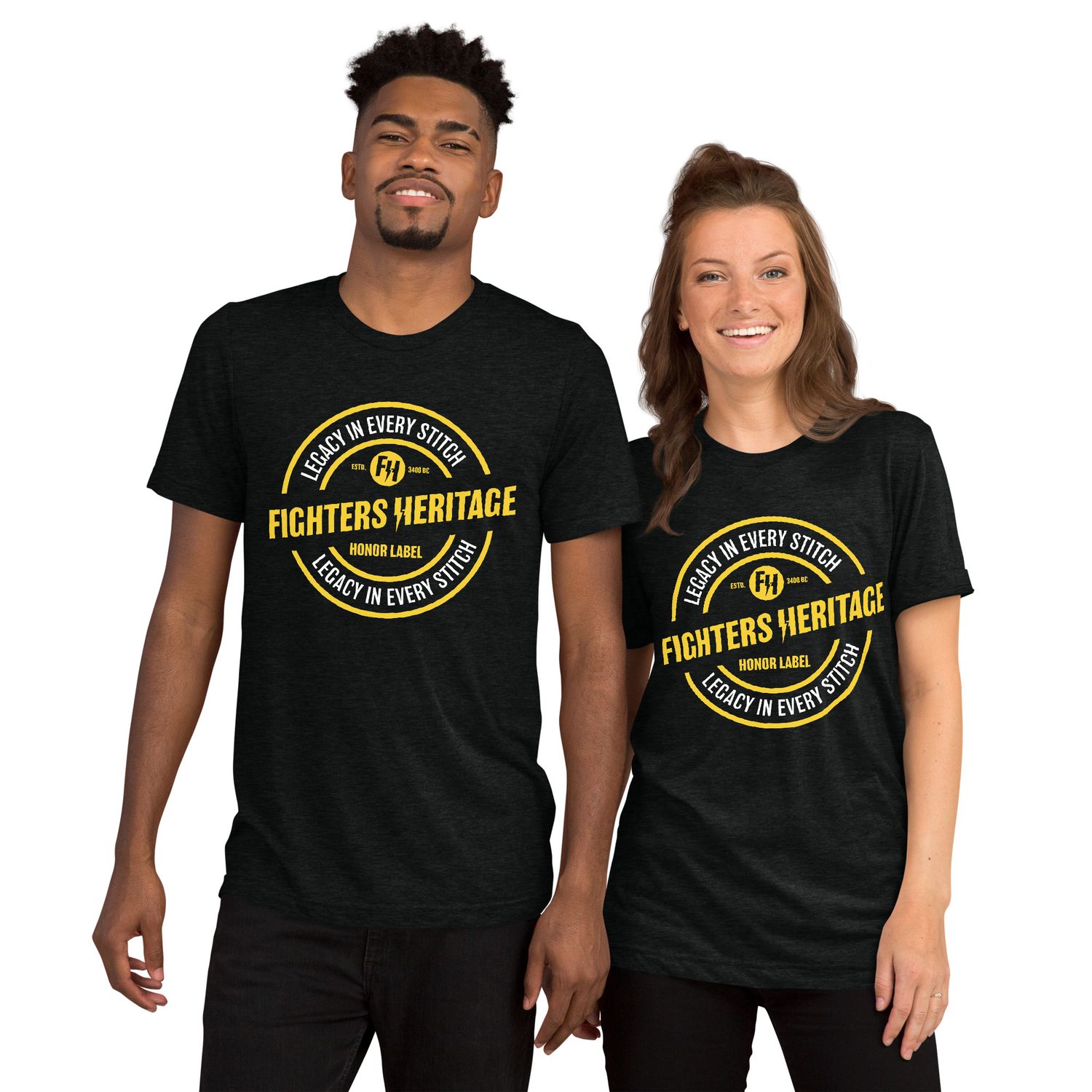 Fighters Heritage &quot;Legacy&quot; Unisex Short Sleeve T-shirt-Black
