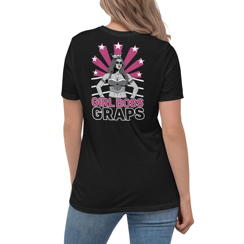 Fighters Heritage &quot;Girl Boss Graps&quot; Relaxed T-Shirt-Black