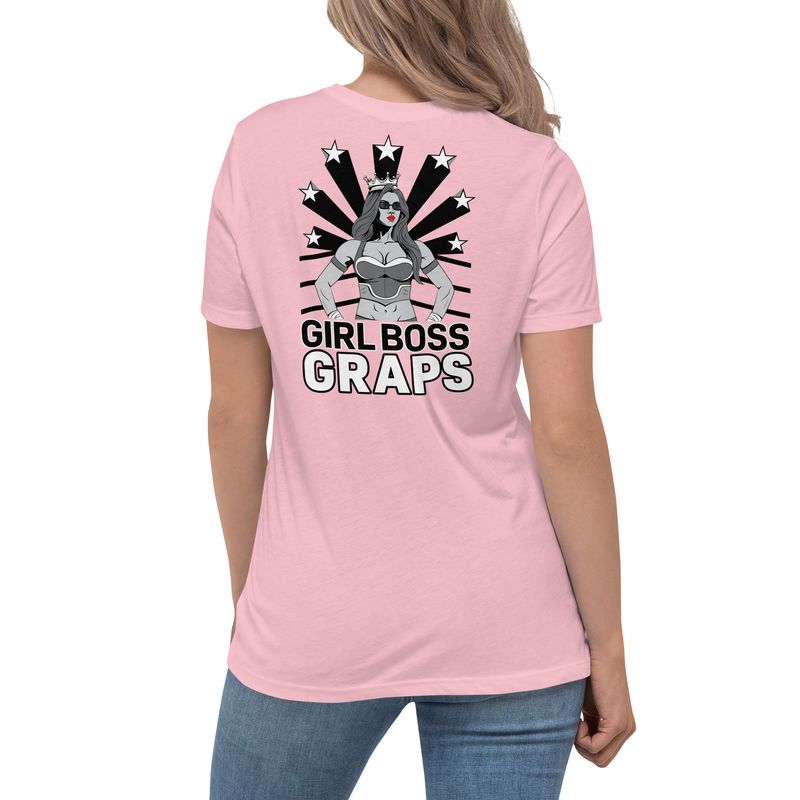 Fighters Heritage &quot;Girl Boss Graps&quot; Relaxed T-Shirt-Pink