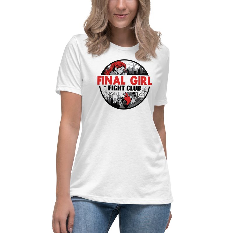 Fighters Heritage &quot;Final Girl Fight Club&quot; Relaxed T-Shirt-White