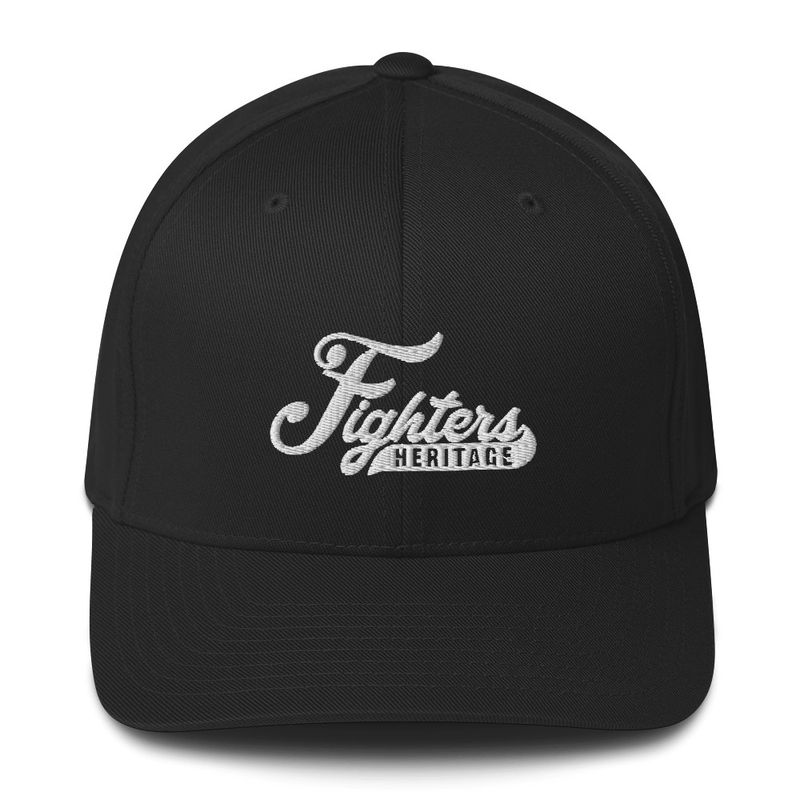 Fighters Heritage &quot;Script&quot; Flex-Fit Hat-Black