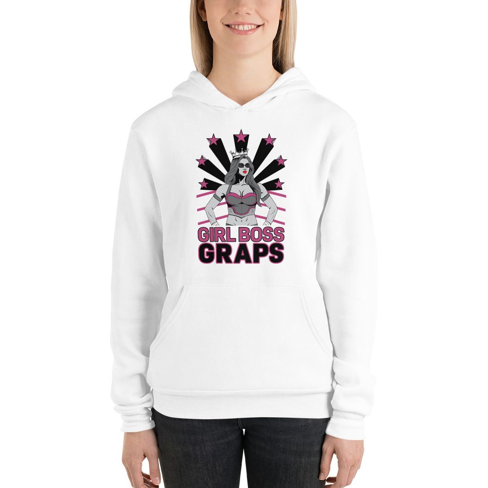 Fighters Heritage &quot;Girl Boss Graps&quot; Womens Hoodie-White