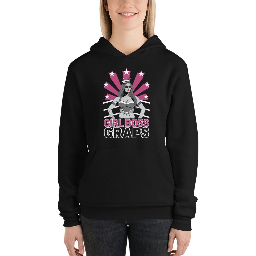 Fighters Heritage &quot;Girl Boss Graps&quot; Womens Hoodie-Black