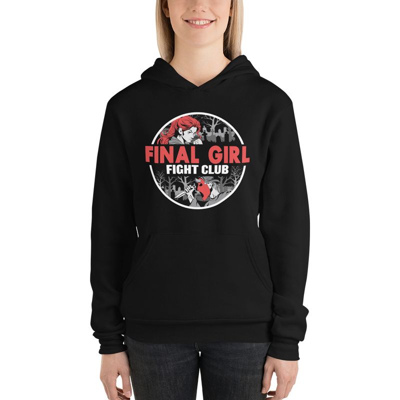 Fighters Heritage &quot;Final Girl Fight Club&quot; Womens Hoodie-Black