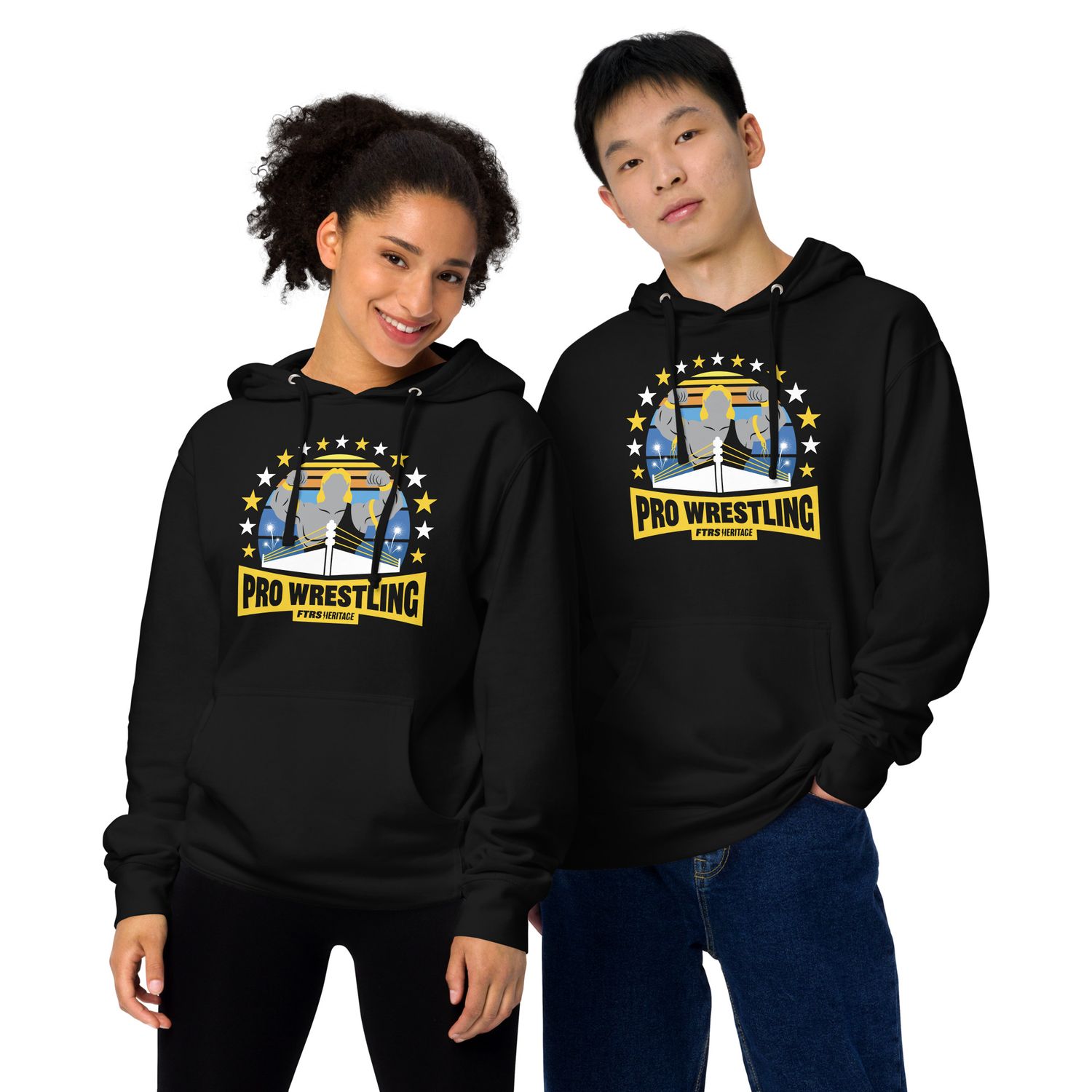 Fighters Heritage &quot;Pro-Wrestling&quot; Unisex Midweight Hoodie