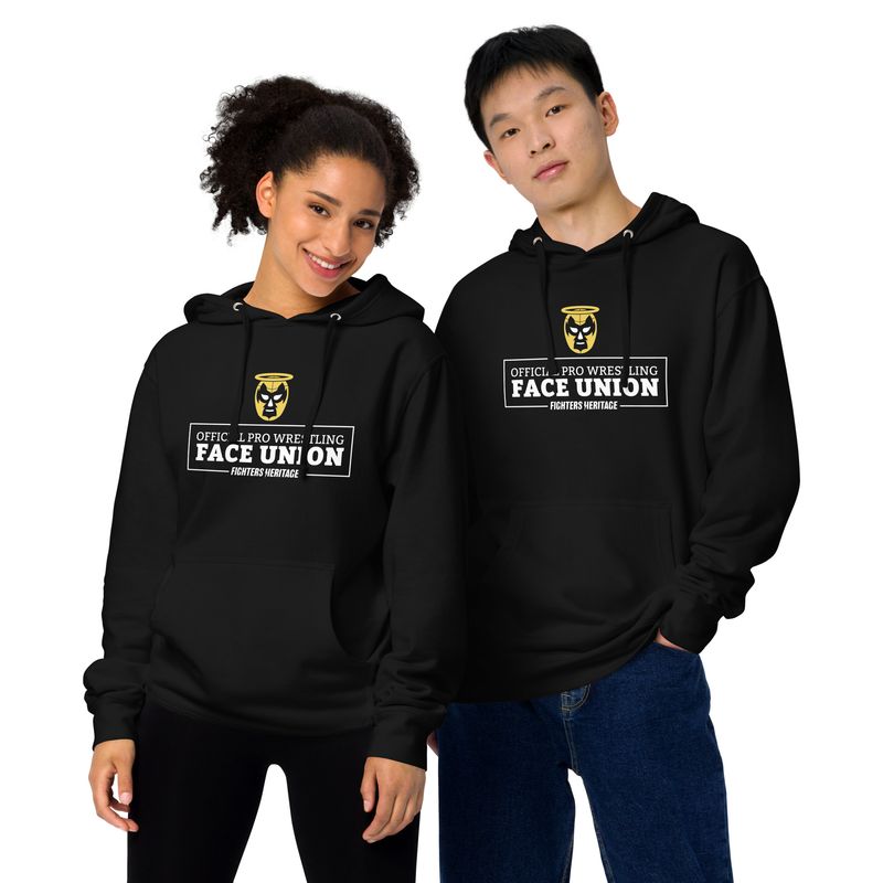 Fighters Heritage &quot;Official Pro-Wrestling Face Union&quot; Unisex Midweight Hoodie