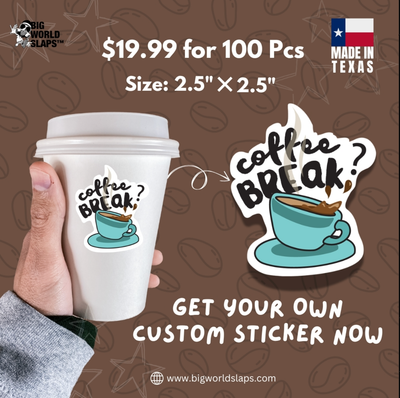 100 CUSTOM PRINTED STICKERS