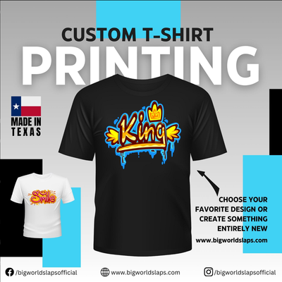 10 CUSTOM DTF PRINTED T-SHIRTS