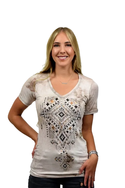7038 DIST BROWN AZ TEE