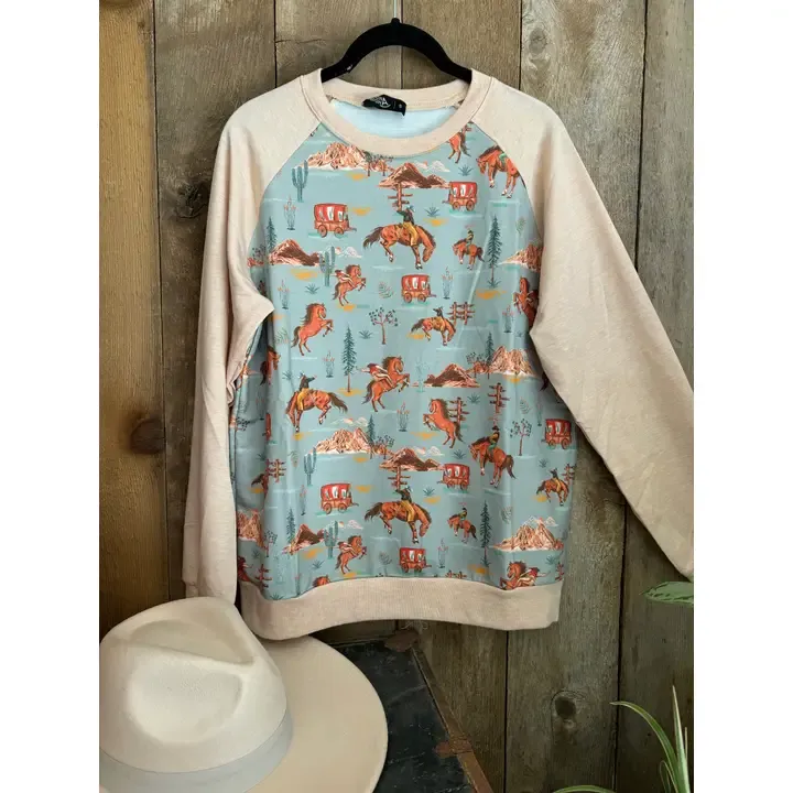 Wagon Print Sweatshirt