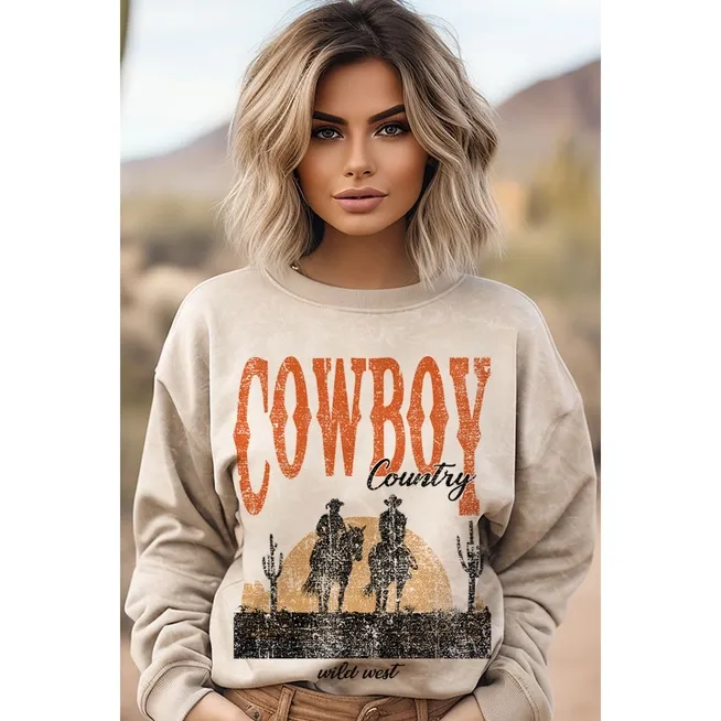 COWBOY COUNTRY SWEATSHIRT
