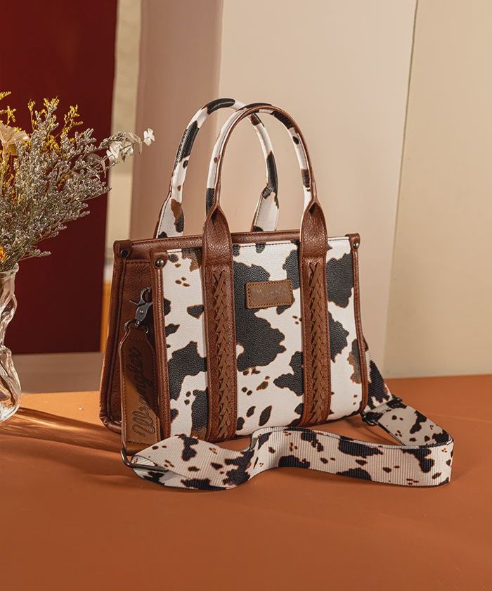 Wrangler Tote Bwn &amp; Black Cow
