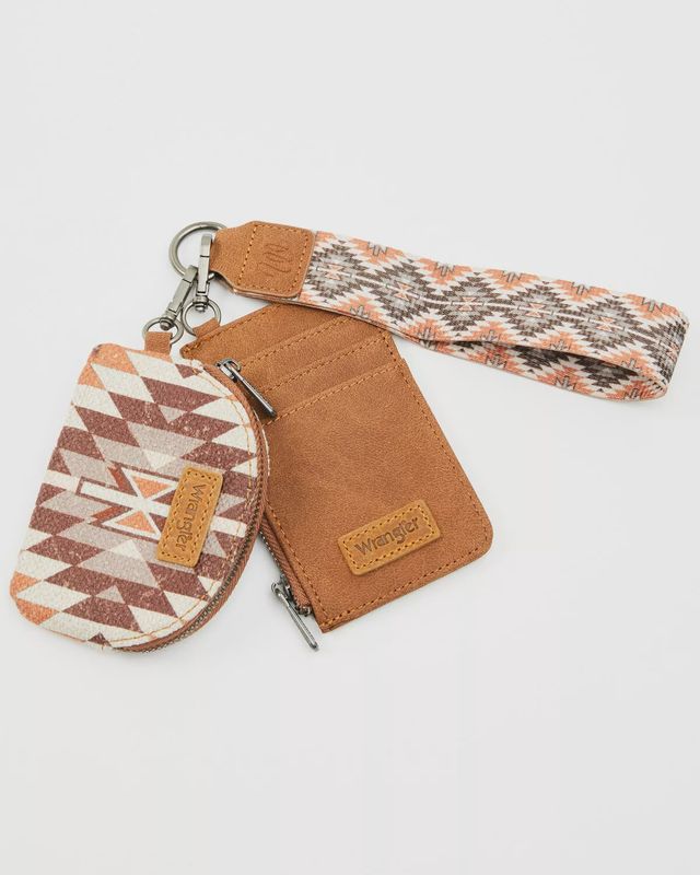 Wrangler Southwestern Print Keychain Coin Wallet - WG2213-W0051 BR