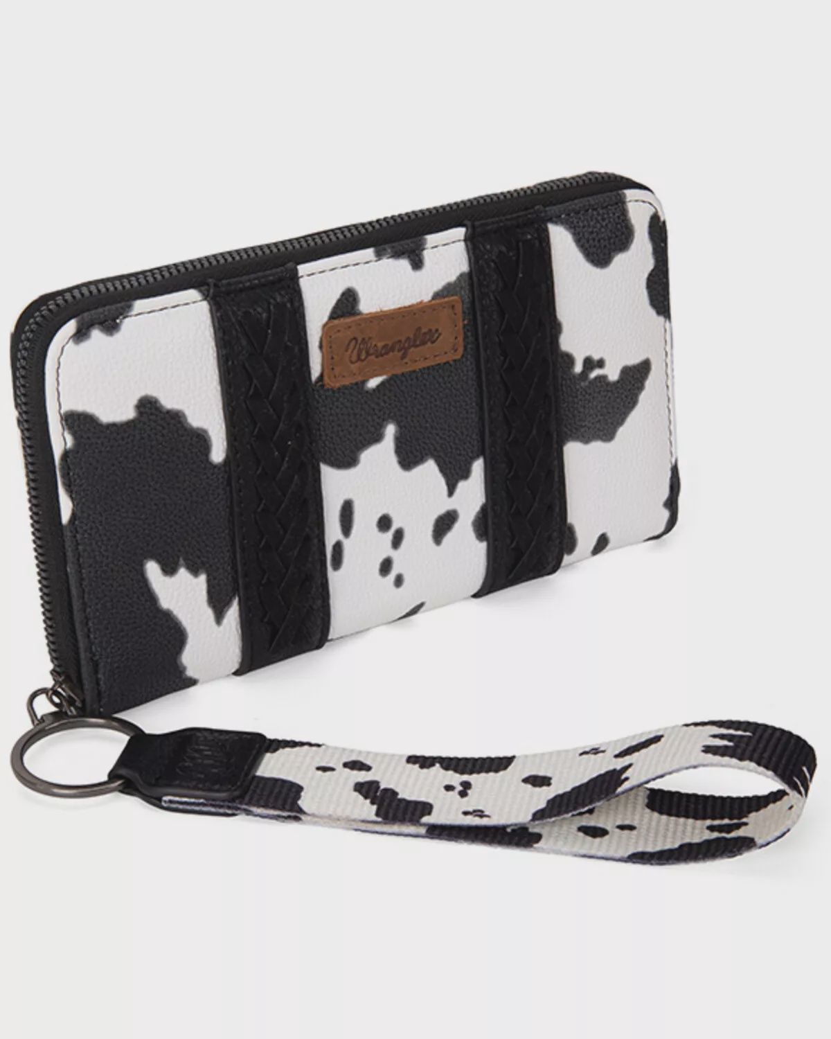 Wrangler Women&#39;s Cow Print Wallet - WG133-W006 BK