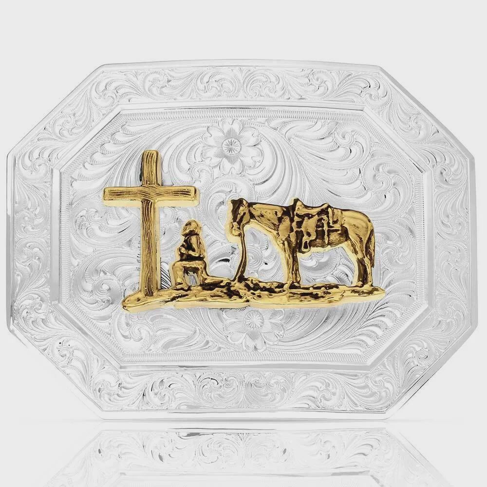 Out West Buckle with Christian Cowboy 55310-731