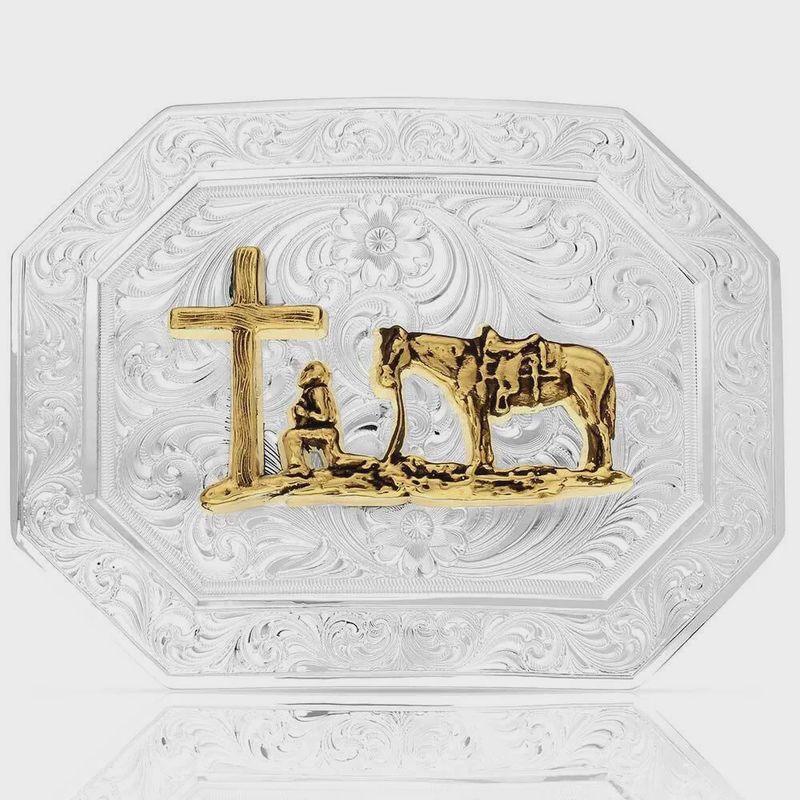 Out West Buckle with Christian Cowboy 55310-731