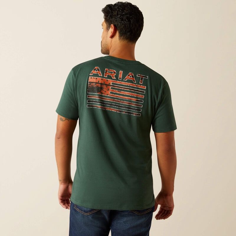 Ariat Rustic Wood Flag T-Shirt 10058890