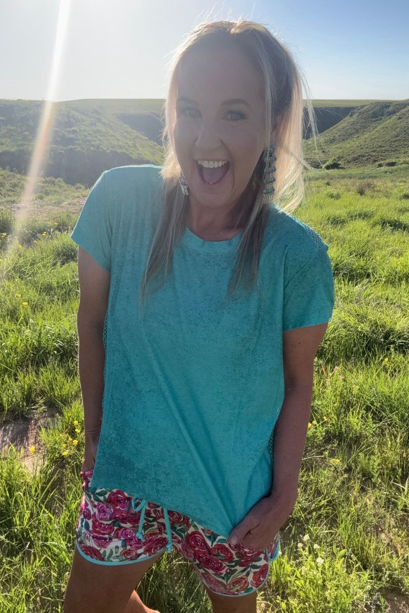 Hit The Backroads Rhinestones Top
