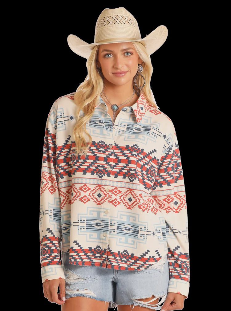 Aztec Knit Overshirt
