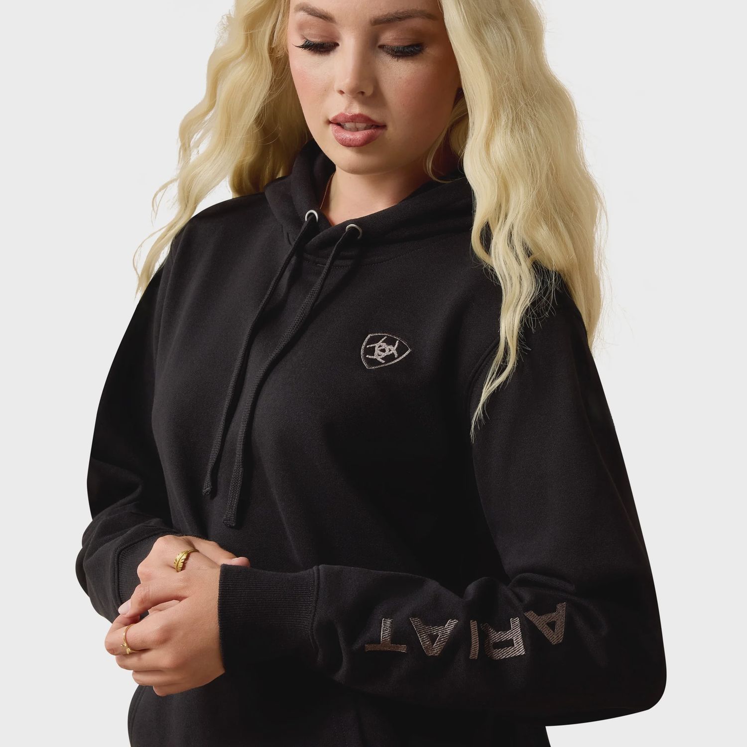 10063145 WMS BLK HOODIE LOGO